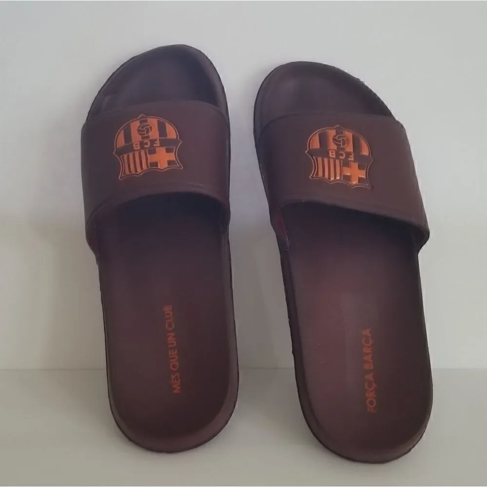 FCB Barcelona Men slippers sz 12